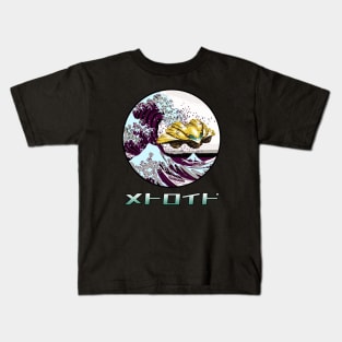 Great Wave Hunter Spaceship Kids T-Shirt